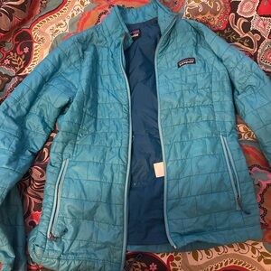Patagonia Teal Quilted Jacket